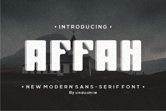 Affah Font: Bold Sans Serif for Makers and Sellers