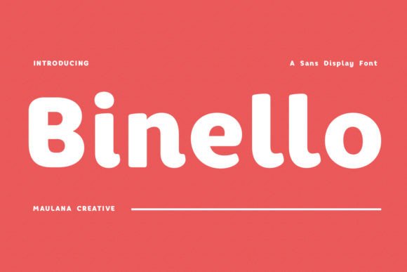 Binello: A Fresh Sans Serif Font for Modern Makers