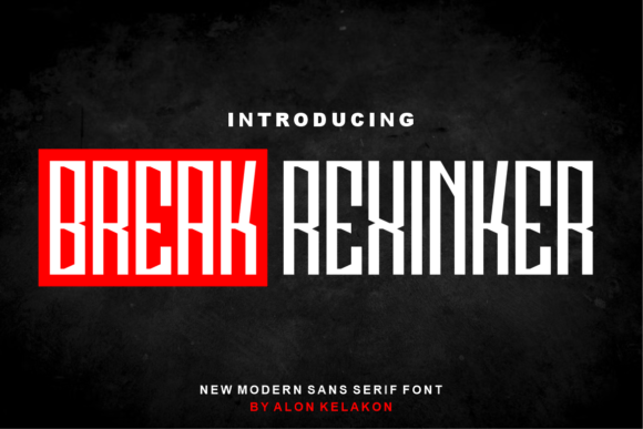 Break Rexinker: A Thin Sans Serif for Modern Editorial Design