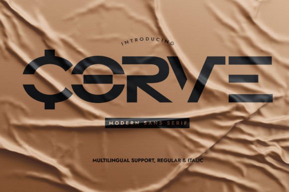 Corve: A Bold Modern Sans Serif for Branding