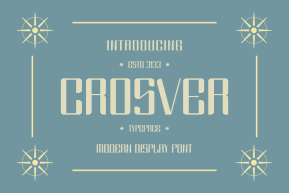 Crosver: A Bold Sans Serif Font for Modern Editorial Design