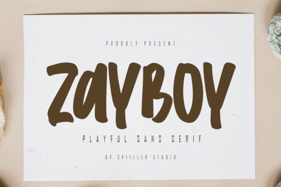 Elevate Your Brand with Zayboy: A Playful Sans Serif Font