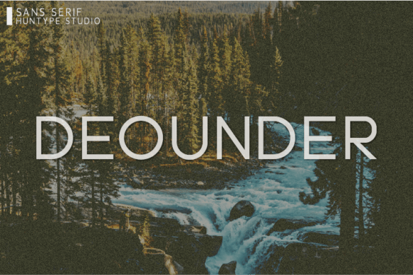 Elevate Your Shop with Deounder: A Modern All-Caps Typeface