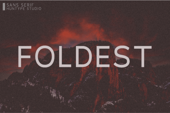 Foldest: A Modern Sans Serif Font for Editorial Design