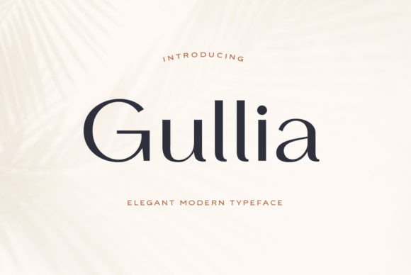 Gullia: A Delicate Sans Serif Typeface for Elegant Branding
