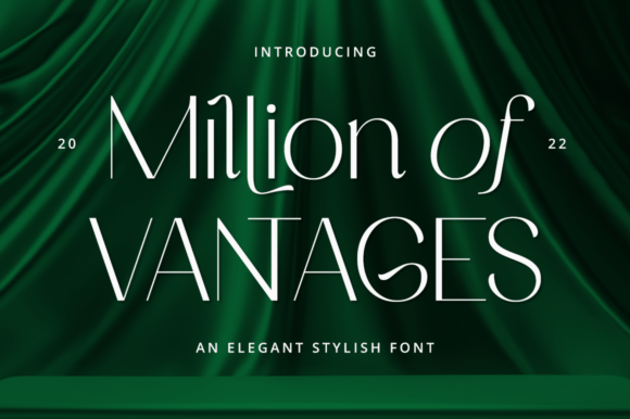 Million of Vantages: A Modern Sans Serif for Designers
