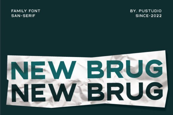 New Brug: A Simple Sans Serif Font for Modern Brands