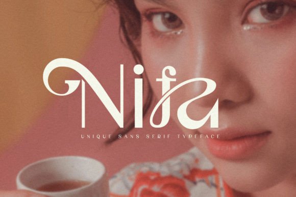 Nifa: A Playful Sans Serif Font for Vintage Branding