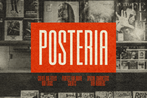 Posteria: A Bold Sans Serif Font for Modern Branding