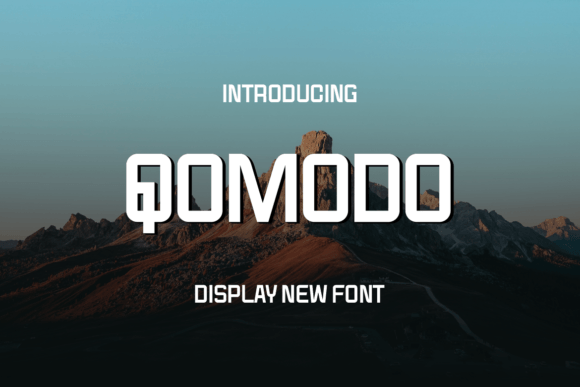 Qomodo: A Bold Sans Serif Font for Modern Branding