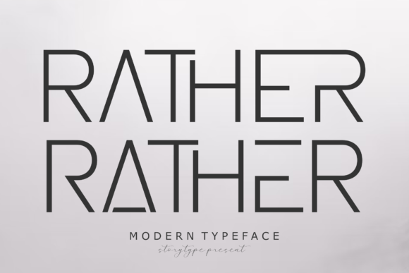 Rather: A Modern Sans Serif for Elegant Editorial Design