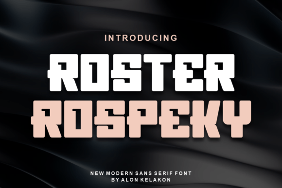 Roster Rospeky: A Bold Sans Serif for Editorial Impact