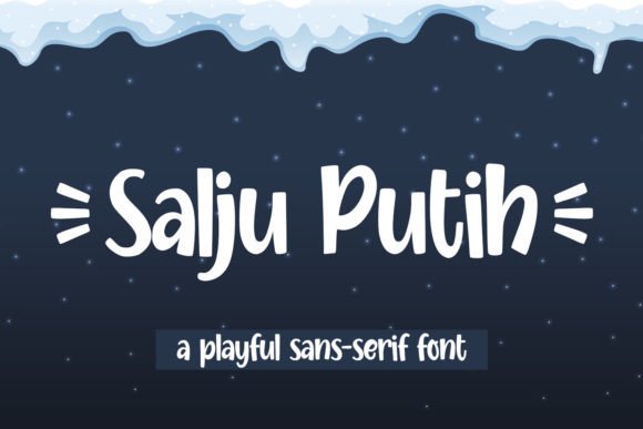 Salju Putih Font: Playful Sans Serif for Makers