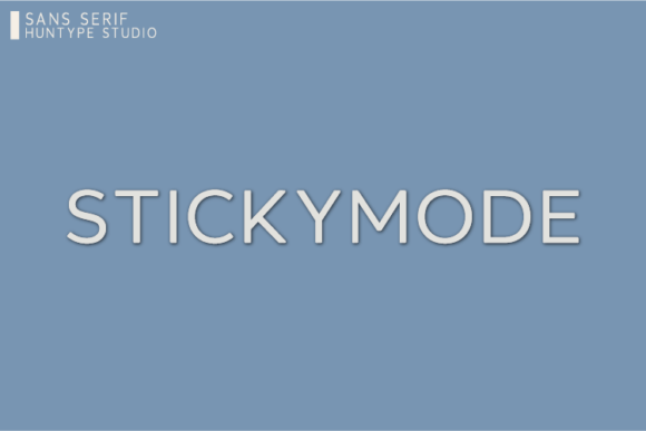 Stickymode: A Modern Sans Serif Font for Elegant Branding
