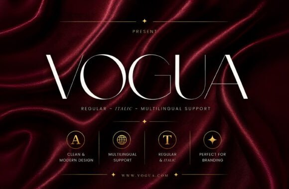 Vogua: An Elegant Sans Serif Typeface for Modern Web Design