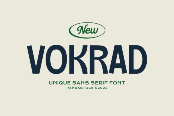 Vokrad: The Modern Sans Serif Font for Craft Brands